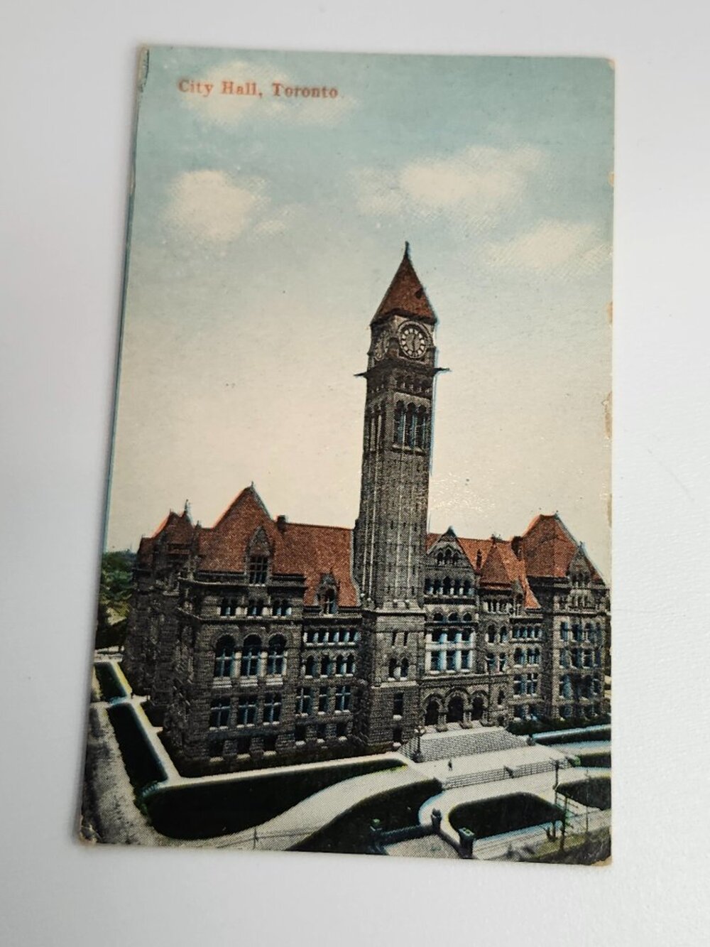 VINTAGE CITY HALL TORONTO POST CARD MINI Snapshot Richardsonian Romanesque